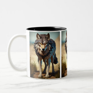 wilder Wolf Tasse