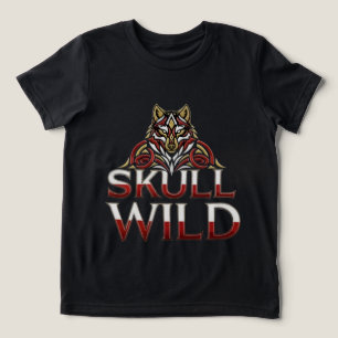 Wilder Wolfkopf mit keltischer Knotenarbeit und Sc Tri-Blend Shirt