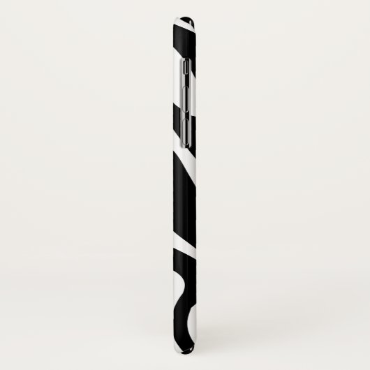 Wilder Zebra-Druck mit Namen Case-Mate iPhone Hülle (Hinten/Links)