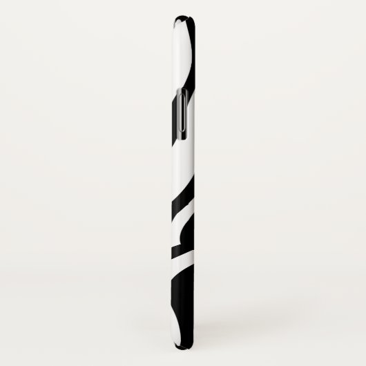 Wilder Zebra-Druck mit Namen Case-Mate iPhone Hülle (Hinten/Rechts)