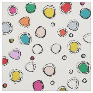 Wilderdot Weiß Stoff