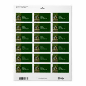 Wilderness-A-Frame-Camping am Campground Adressaufkleber (Vorne)