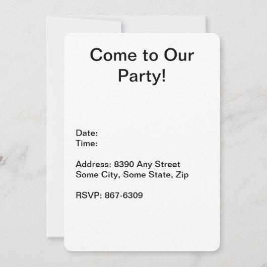 Wilderness-A-Frame-Camping am Campground Einladung (Rückseite)