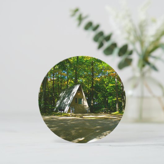Wilderness-A-Frame-Camping am Campground Einladung (Stehend Vorderseite)