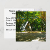 Wilderness-A-Frame-Camping am Campground Einladung (Vorne/Hinten)