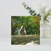 Wilderness-A-Frame-Camping am Campground Einladung (Stehend Vorderseite)