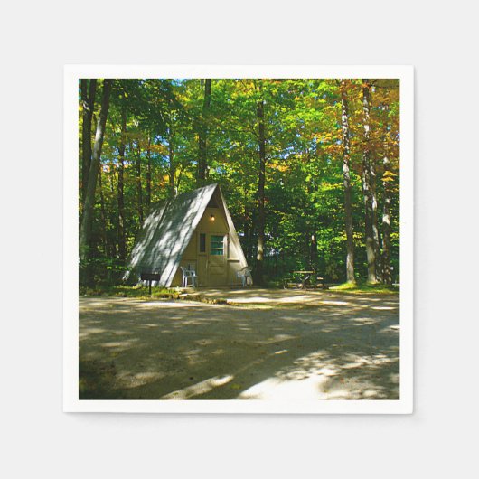 Wilderness-A-Frame-Camping am Campground Serviette (Vorderseite)