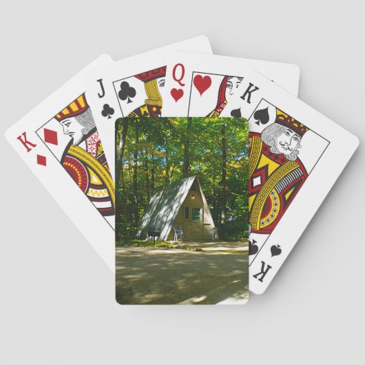 Wilderness-A-Rahmen-Camping im Campingplatz Spielkarten (Rückseite)