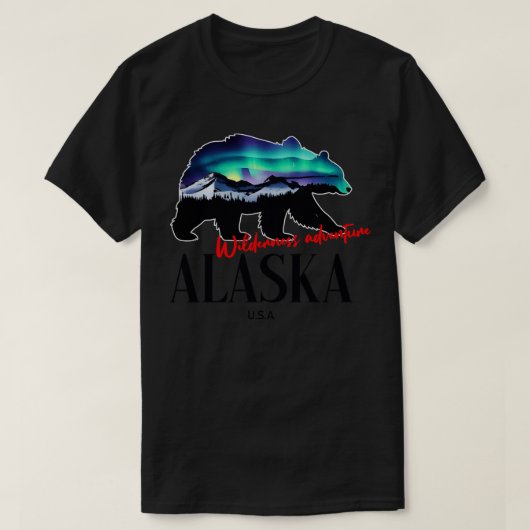 Wilderness Abenteuer Alaska USA Hemd 2 T-Shirt (Design vorne)