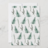 Wilderness Adventure fängt Bear Cub Babydusche an Einladung (Rückseite)