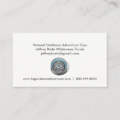 Wilderness Adventure Trip Guide Business Cards Visitenkarte (Rückseite)