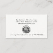 Wilderness Adventure Trip Guide Business Cards Visitenkarte (Rückseite)