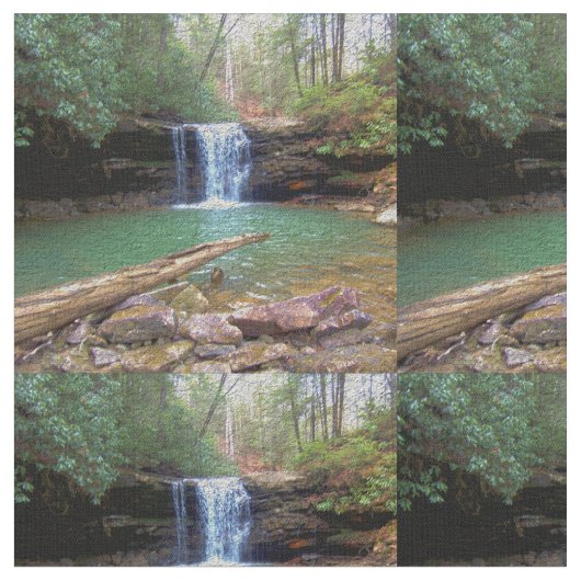 Wilderness Appalachian Waterfall Stoff (Nahaufnahme)