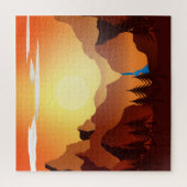 "Wilderness Area Sunset"-Szenenrätsel Puzzle (Vertikal)