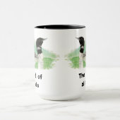Wilderness Art Common Loon Bird Vater Alle Vater Tasse (Zentrum)