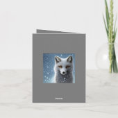 Wilderness Artic Fox Dankeskarte (Rückseite)