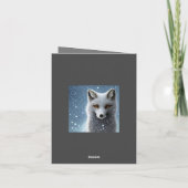 Wilderness Artic Fox Karte (Rückseite)