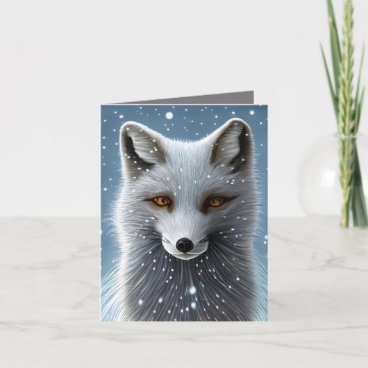 Wilderness Artic Fox Karte (Vorderseite)