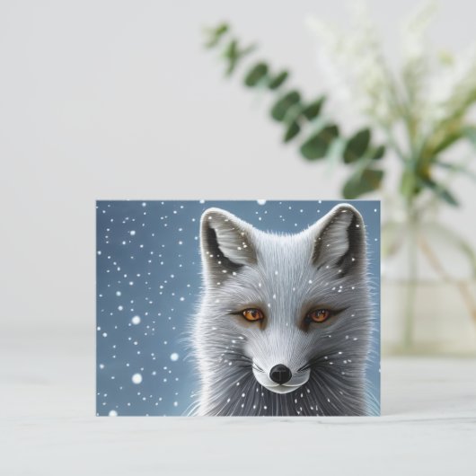 Wilderness Artic Fox Postkarte (Stehend Vorderseite)