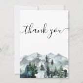 Wilderness Baby Dusche Danke Karte (Rückseite)