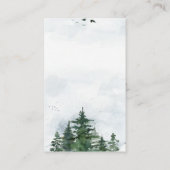 Wilderness Baby Shower Books für Babyfütterung Visitenkarte (Rückseite)