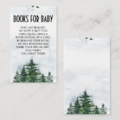 Wilderness Baby Shower Books für Babyfütterung Visitenkarte (Vorne/Hinten)