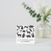 Wilderness Bed & Breakfast Quadratische Visitenkarte (Stehend Vorderseite)