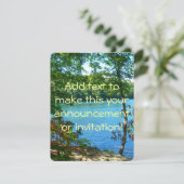 Wilderness bewaldeter See Einladung (Stehend Vorderseite)