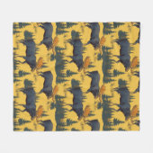 Wilderness Bull Moose Foraging The Forest Fleecedecke (Vorderseite (Horizontal))