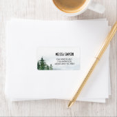 Wilderness Calligraphy Baby Shooting Address Label Adressaufkleber (Insitu)