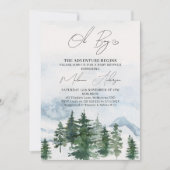 Wilderness Das Abenteuer beginnt mit der Babydusch Einladung (Vorderseite)