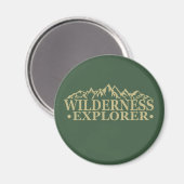 Wilderness-Entdecker Wanderung im Freien Magnet (Vorderseite/Rückseite)