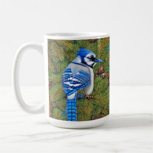 Wilderness Evergreen Blue Jay Kaffeetasse