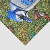 Wilderness Evergreen Blue Jay Seidenpapier (Ausschnitt)