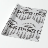Wilderness Explorer Kombi Kanu Bäume Geschenkpapier (Ungerollt)