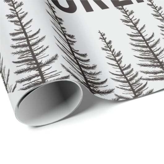 Wilderness Explorer Station Wagon Canoe Trees Geschenkpapier (Rolleneckpunkt)