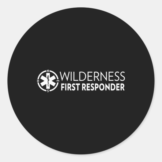 Wilderness First Responder Wfr Runder Aufkleber (Vorderseite)