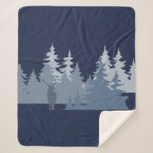 Wilderness Forest Trees Stag Sherpadecke (Vorderseite)