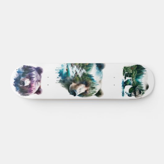 Wilderness Grizzly Bars Skateboard (Horizontal)
