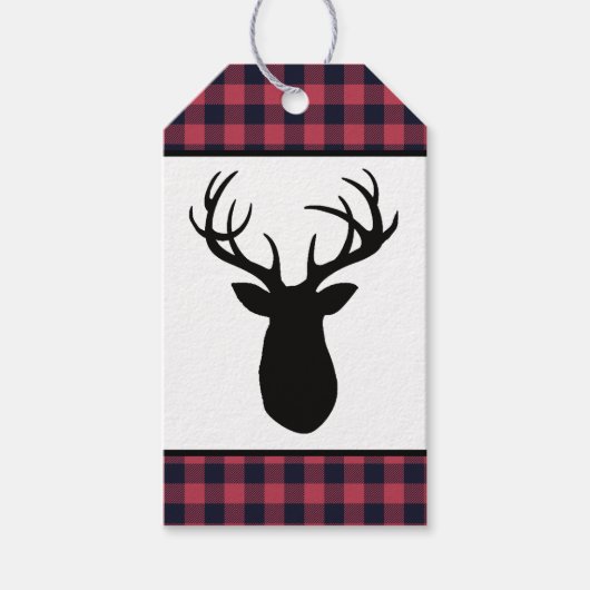 Wilderness-Hirschgeweih-Berg Geschenkanhänger (Vorderseite)