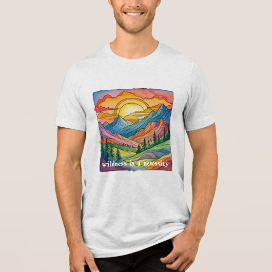 Wilderness ist eine Notwendigkeit Rettet unsere öf Tri-Blend Shirt (Vorderseite)