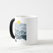 Wilderness Mountain Forest Zeltcamper Verwandlungstasse (Vorderseite Links)