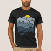 Wilderness Mountain Zelt Camper T-Shirt (Vorderseite)