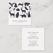 Wilderness Naturalist Wanderführer Quadratische Visitenkarte (Vorne/Hinten)