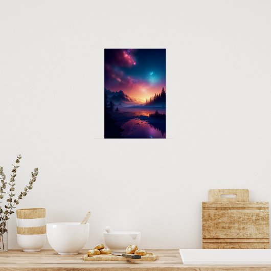 Wilderness Nocturne Poster (Küche)