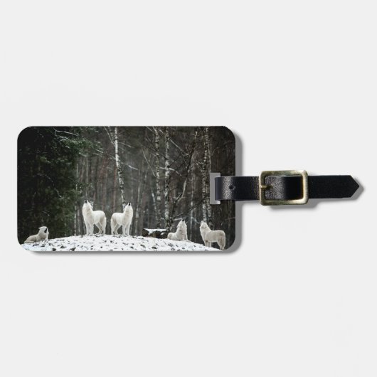Wilderness Polar Wolf Gepäckanhänger (Vorderseite horizontal)