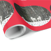 Wilderness Polar Wolf Geschenkpapier (Rolleneckpunkt)