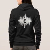 Wilderness Reflection Wird Minimalist Bear Forest Hoodie (Rückseite)