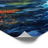 Wilderness-Retreat mit Kaskadenstream Poster (Ecke)