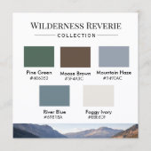 Wilderness Reverie Farbpalette Karte (Vorderseite)